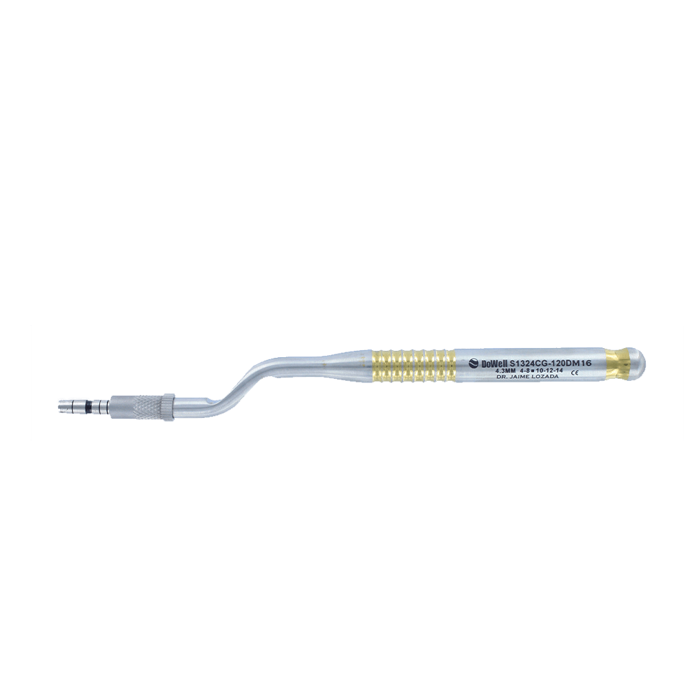 Sinus Lift Osteotomes with Concave Tips-Curved 4.3mm-Gold Titanium. Sinus Lift.